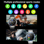 F38 デュアルイヤーブluetoothイヤホン スマートウォッチ IP67 心拍数モニタリング対応 シリコン、レザー、スチール