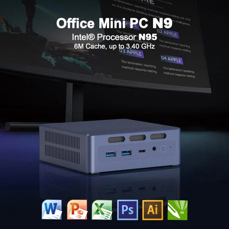 GXMO N9(N95) Windows 11 Intel ADL-N N95 4コアプロセッサ ミニコンピューター、16GB+512GB