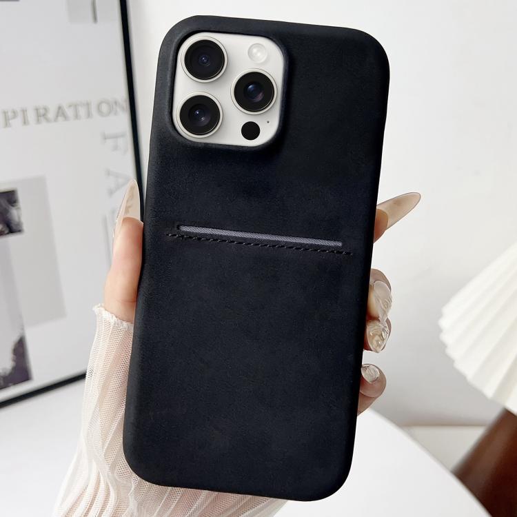 Skin Feel Sheepskin Card Slot Phone Case, For iPhone 15 Pro, For iPhone 15 Plus, For iPhone 15, For iPhone 14, For iPhone 14 Pro, For iPhone 14 Pro Max, For iPhone 13 Pro Max, For iPhone 13 Pro, For iPhone 13