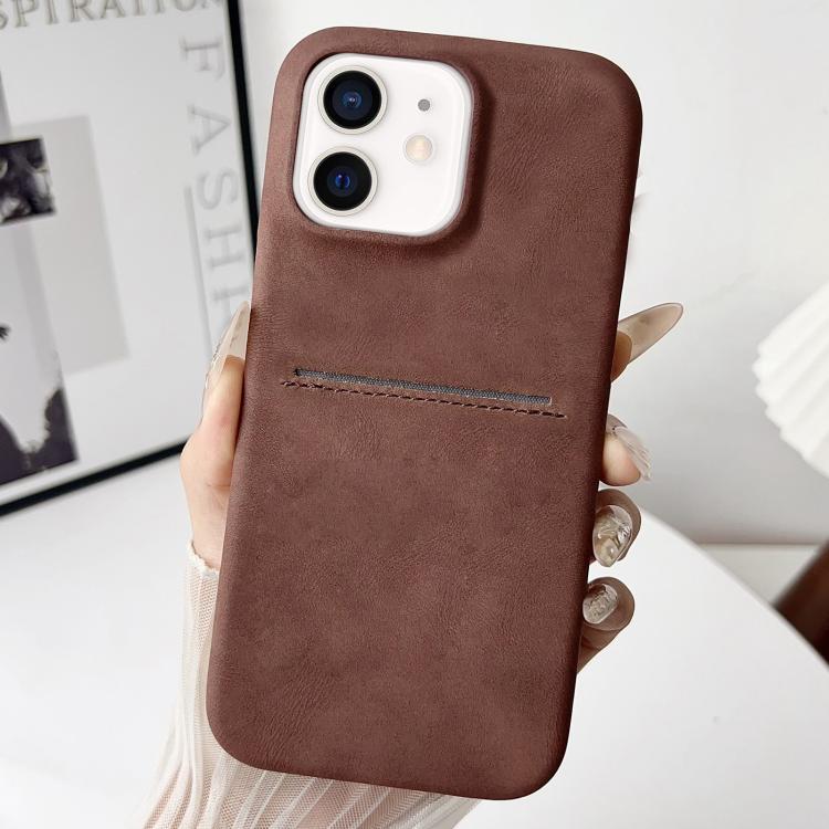 スキンフィールシープスキンカードスロット電話ケース、iPhone 12 / 12 Pro、iPhone 12 Pro Max対応
