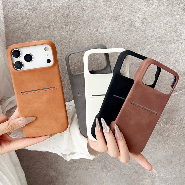スキンフィールシープスキンカードスロット電話ケース、iPhone 12 / 12 Pro、iPhone 12 Pro Max対応
