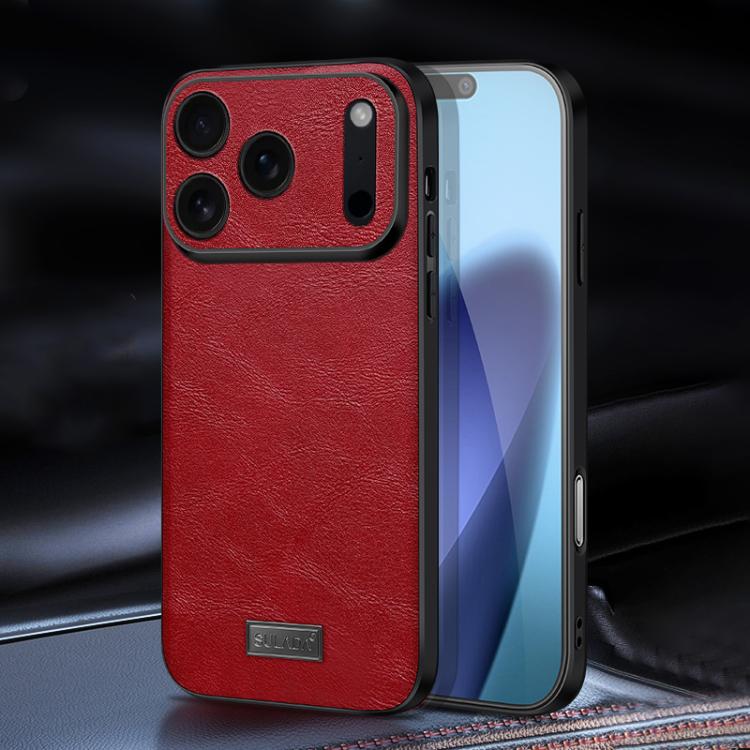 SULADA 衝撃吸収 TPU ハイブリッド 手作りレザー電話ケース、iPhone 17 Pro Max 用、iPhone 17 Pro 用、iPhone 17 用、iPhone Air 用