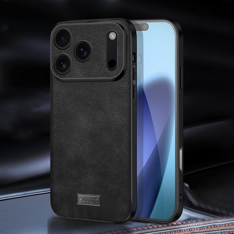 SULADA 衝撃吸収 TPU ハイブリッド 手作りレザー電話ケース、iPhone 17 Pro Max 用、iPhone 17 Pro 用、iPhone 17 用、iPhone Air 用