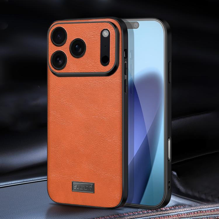SULADA 衝撃吸収 TPU ハイブリッド 手作りレザー電話ケース、iPhone 17 Pro Max 用、iPhone 17 Pro 用、iPhone 17 用、iPhone Air 用