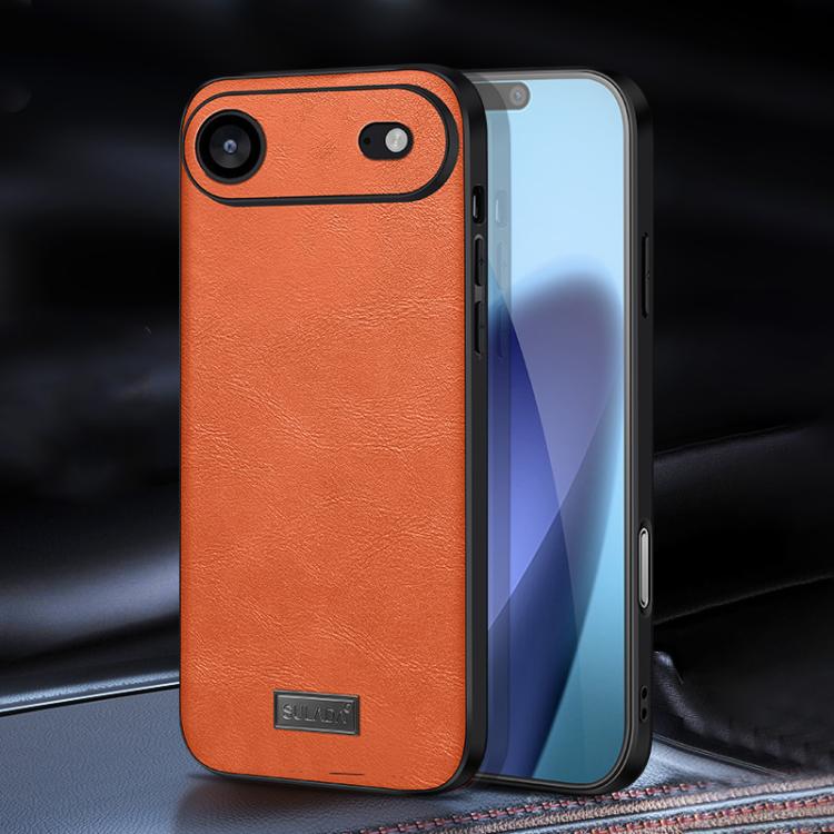 SULADA 衝撃吸収 TPU ハイブリッド 手作りレザー電話ケース、iPhone 17 Pro Max 用、iPhone 17 Pro 用、iPhone 17 用、iPhone Air 用