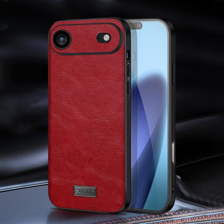 SULADA 衝撃吸収 TPU ハイブリッド 手作りレザー電話ケース、iPhone 17 Pro Max 用、iPhone 17 Pro 用、iPhone 17 用、iPhone Air 用