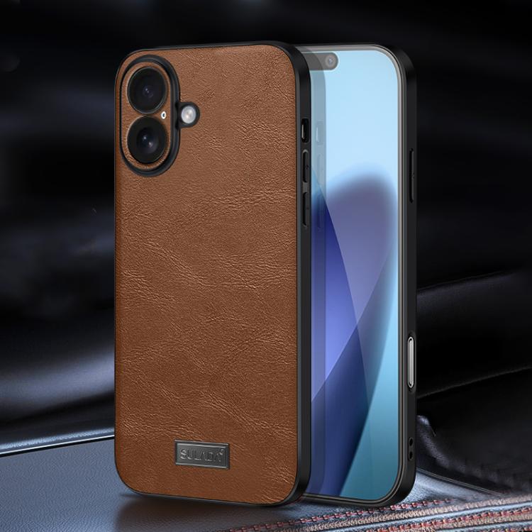 SULADA 衝撃吸収 TPU ハイブリッド 手作りレザー電話ケース、iPhone 17 Pro Max 用、iPhone 17 Pro 用、iPhone 17 用、iPhone Air 用