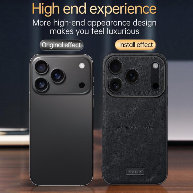 SULADA 衝撃吸収 TPU ハイブリッド 手作りレザー電話ケース、iPhone 17 Pro Max 用、iPhone 17 Pro 用、iPhone 17 用、iPhone Air 用