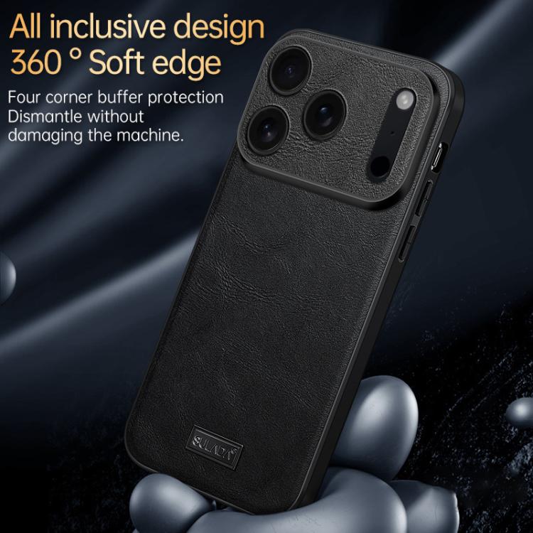 SULADA 衝撃吸収 TPU ハイブリッド 手作りレザー電話ケース、iPhone 17 Pro Max 用、iPhone 17 Pro 用、iPhone 17 用、iPhone Air 用
