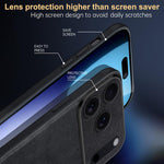 SULADA 衝撃吸収 TPU ハイブリッド 手作りレザー電話ケース、iPhone 17 Pro Max 用、iPhone 17 Pro 用、iPhone 17 用、iPhone Air 用
