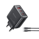 Yesido YC144C 65W 3ポート急速充電器 1m Type-C ケーブル付き、YC144C