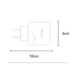 Yesido YC144C 65W 3ポート急速充電器 1m Type-C ケーブル付き、YC144C