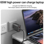 Yesido YC144C 65W 3ポート急速充電器 1m Type-C ケーブル付き、YC144C