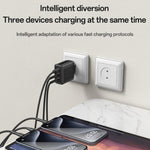 Yesido YC144C 65W 3ポート急速充電器 1m Type-C ケーブル付き、YC144C