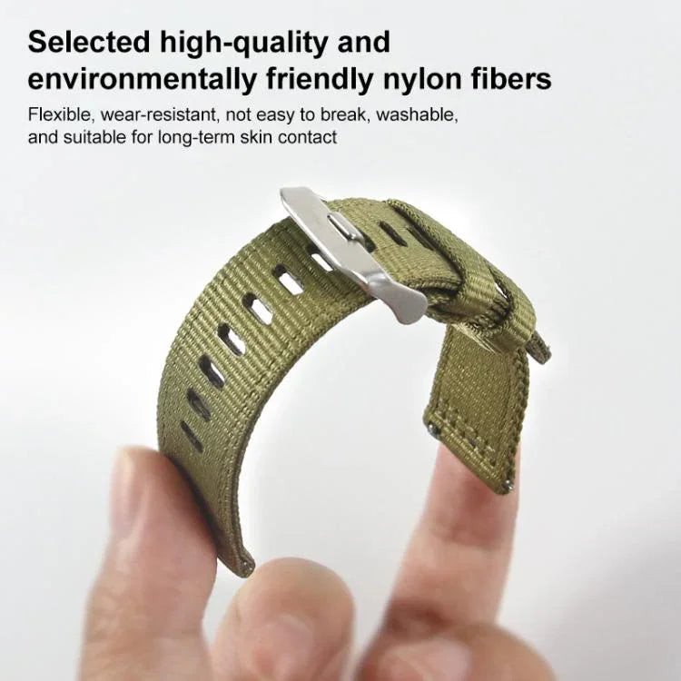 xDfind 2セクションナイロンウォッチバンド、Samsung Galaxy Watch Ultra / Ultra 2025 用、Samsung Galaxy Watch8 / 8 Classic 用、Samsung Galaxy Watch 7 / 6 / 5 / FE 用