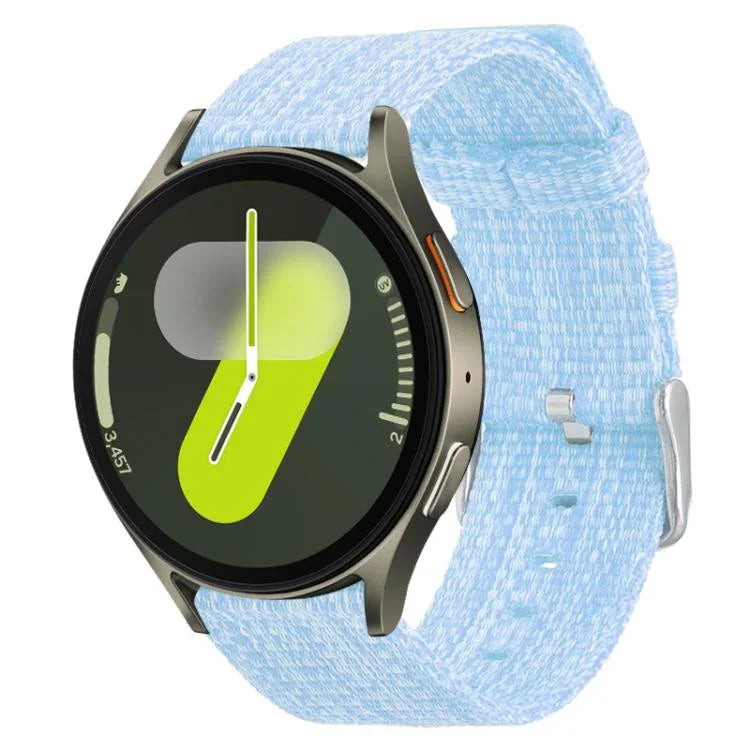 xDfind ナイロンキャンバスウォッチバンド、Samsung Galaxy Watch Ultra / Ultra 2025 用、Samsung Galaxy Watch8 / 8 Classic 用、Samsung Galaxy Watch 7 / 6 / 5 / FE 用、Samsung Galaxy Fit3 用