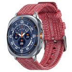 xDfind ナイロンキャンバスウォッチバンド、Samsung Galaxy Watch Ultra / Ultra 2025 用、Samsung Galaxy Watch8 / 8 Classic 用、Samsung Galaxy Watch 7 / 6 / 5 / FE 用、Samsung Galaxy Fit3 用