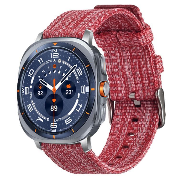xDfind ナイロンキャンバスウォッチバンド、Samsung Galaxy Watch Ultra / Ultra 2025 用、Samsung Galaxy Watch8 / 8 Classic 用、Samsung Galaxy Watch 7 / 6 / 5 / FE 用、Samsung Galaxy Fit3 用