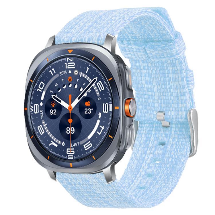 xDfind ナイロンキャンバスウォッチバンド、Samsung Galaxy Watch Ultra / Ultra 2025 用、Samsung Galaxy Watch8 / 8 Classic 用、Samsung Galaxy Watch 7 / 6 / 5 / FE 用、Samsung Galaxy Fit3 用