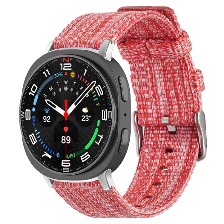xDfind ナイロンキャンバスウォッチバンド、Samsung Galaxy Watch Ultra / Ultra 2025 用、Samsung Galaxy Watch8 / 8 Classic 用、Samsung Galaxy Watch 7 / 6 / 5 / FE 用、Samsung Galaxy Fit3 用