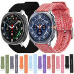 xDfind ナイロンキャンバスウォッチバンド、Samsung Galaxy Watch Ultra / Ultra 2025 用、Samsung Galaxy Watch8 / 8 Classic 用、Samsung Galaxy Watch 7 / 6 / 5 / FE 用、Samsung Galaxy Fit3 用
