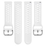 xDfind Silver Buckle Silicone Sport Watch Band, For Samsung Galaxy Watch 7 / 6 / 5 / FE
