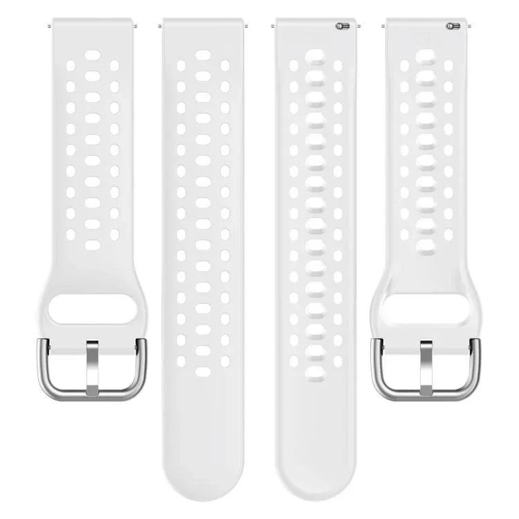 xDfind Silver Buckle Silicone Sport Watch Band, For Samsung Galaxy Watch 7 / 6 / 5 / FE