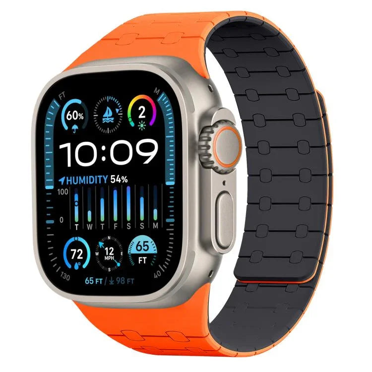 xDfind コントラストカラー マグネットシリコンウォッチバンド、Apple Watch 42 / 44 / 45 / 46 / 49mm用、Apple Watch 38 / 40 / 41 / S10 42mm用