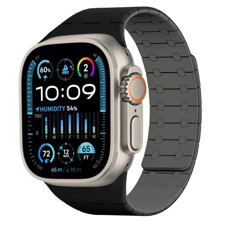 xDfind コントラストカラー マグネットシリコンウォッチバンド、Apple Watch 42 / 44 / 45 / 46 / 49mm用、Apple Watch 38 / 40 / 41 / S10 42mm用
