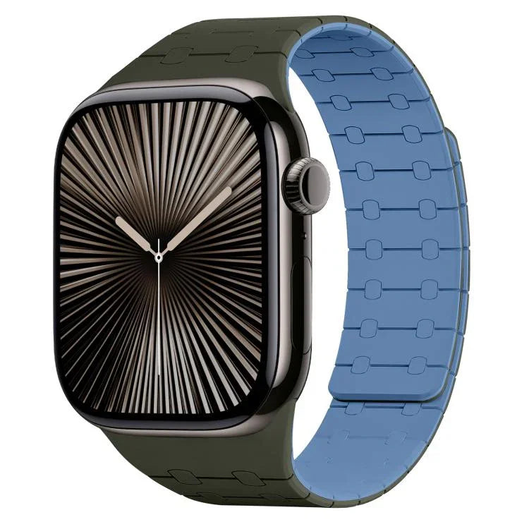 xDfind コントラストカラー マグネットシリコンウォッチバンド、Apple Watch 42 / 44 / 45 / 46 / 49mm用、Apple Watch 38 / 40 / 41 / S10 42mm用