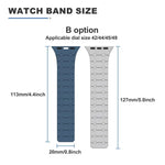xDfind コントラストカラー マグネットシリコンウォッチバンド、Apple Watch 42 / 44 / 45 / 46 / 49mm用、Apple Watch 38 / 40 / 41 / S10 42mm用