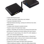 Measy AV530 5.8GHz ワイヤレス音声/映像送信機＆受信機、距離: 300m、AV530 ブラック