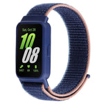 xDfind ウォッチフレーム一体型ナイロンフック＆ループファスナウォッチバンド、Samsung Galaxy Fit 3 用