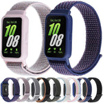 xDfind ウォッチフレーム一体型ナイロンフック＆ループファスナウォッチバンド、Samsung Galaxy Fit 3 用