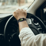 xDfind ウォッチフレーム一体型ナイロンフック＆ループファスナウォッチバンド、Samsung Galaxy Fit 3 用