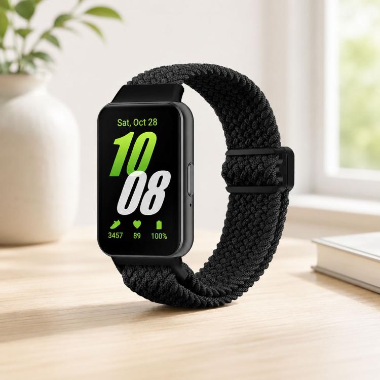 xDfind マグネティックバックルナイロン編みウォッチバンド、Samsung Galaxy Fit 3 用