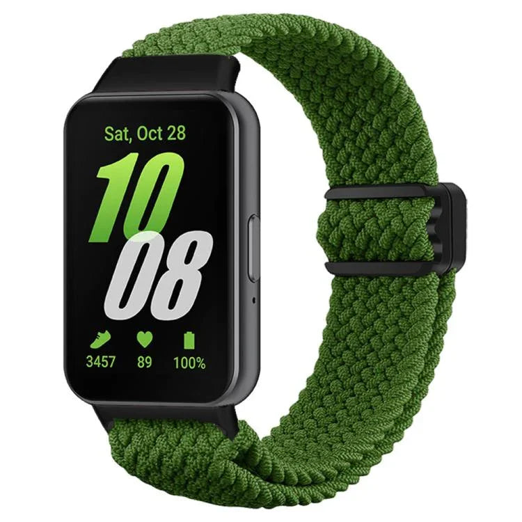 xDfind マグネティックバックルナイロン編みウォッチバンド、Samsung Galaxy Fit 3 用
