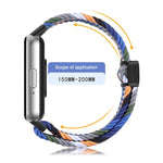 xDfind マグネティックバックルナイロン編みウォッチバンド、Samsung Galaxy Fit 3 用