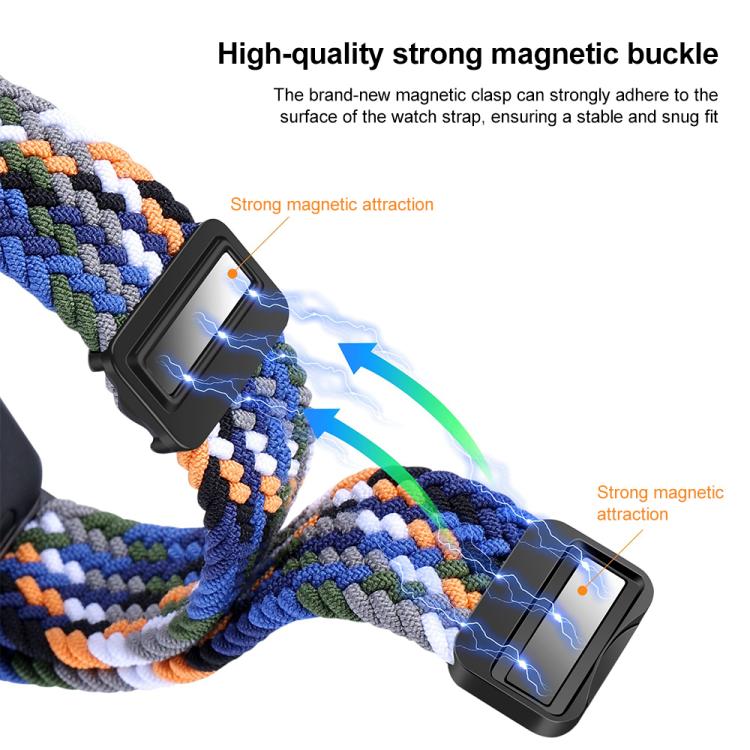 xDfind マグネティックバックルナイロン編みウォッチバンド、Samsung Galaxy Fit 3 用