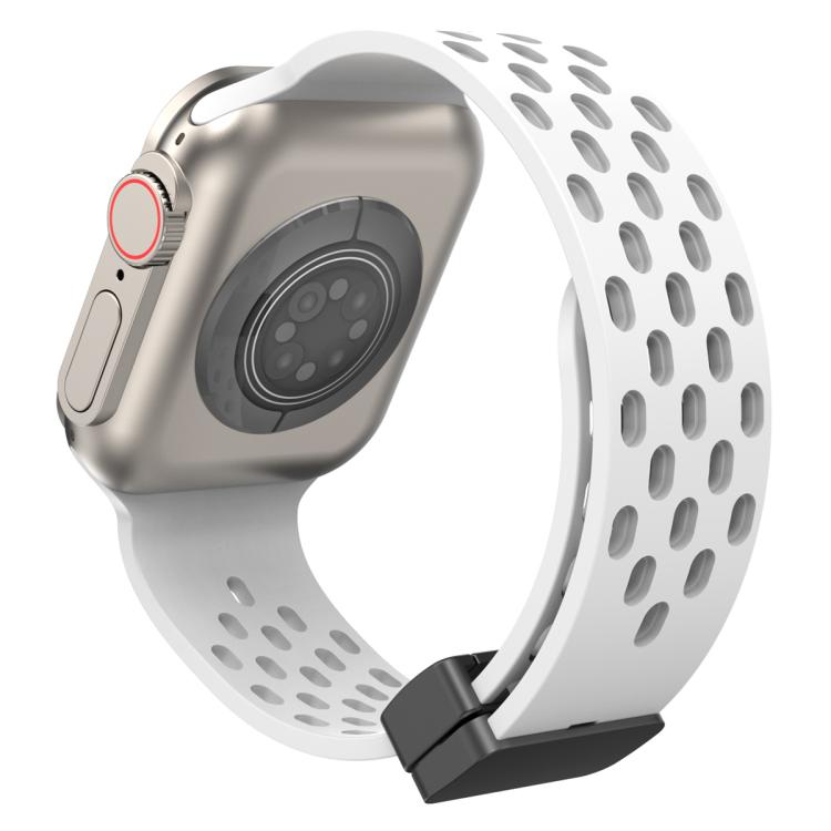 xDfind マグネットクラスプシリコンウォッチバンド、Apple Watch 42 / 44 / 45 / 46 / 49mm用、Apple Watch 38 / 40 / 41 / S10 42mm用