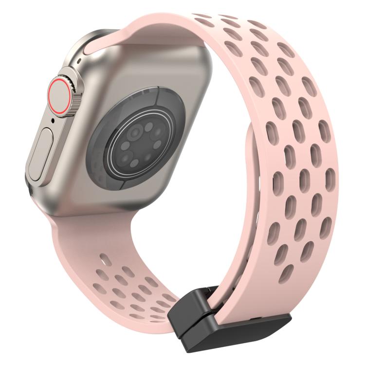xDfind マグネットクラスプシリコンウォッチバンド、Apple Watch 42 / 44 / 45 / 46 / 49mm用、Apple Watch 38 / 40 / 41 / S10 42mm用