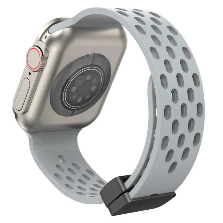 xDfind マグネットクラスプシリコンウォッチバンド、Apple Watch 42 / 44 / 45 / 46 / 49mm用、Apple Watch 38 / 40 / 41 / S10 42mm用