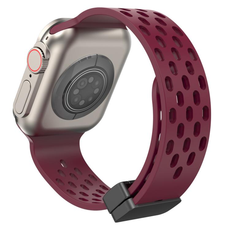 xDfind マグネットクラスプシリコンウォッチバンド、Apple Watch 42 / 44 / 45 / 46 / 49mm用、Apple Watch 38 / 40 / 41 / S10 42mm用