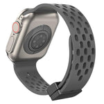 xDfind マグネットクラスプシリコンウォッチバンド、Apple Watch 42 / 44 / 45 / 46 / 49mm用、Apple Watch 38 / 40 / 41 / S10 42mm用