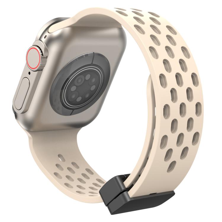 xDfind マグネットクラスプシリコンウォッチバンド、Apple Watch 42 / 44 / 45 / 46 / 49mm用、Apple Watch 38 / 40 / 41 / S10 42mm用