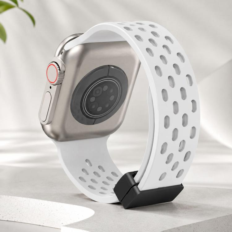 xDfind マグネットクラスプシリコンウォッチバンド、Apple Watch 42 / 44 / 45 / 46 / 49mm用、Apple Watch 38 / 40 / 41 / S10 42mm用