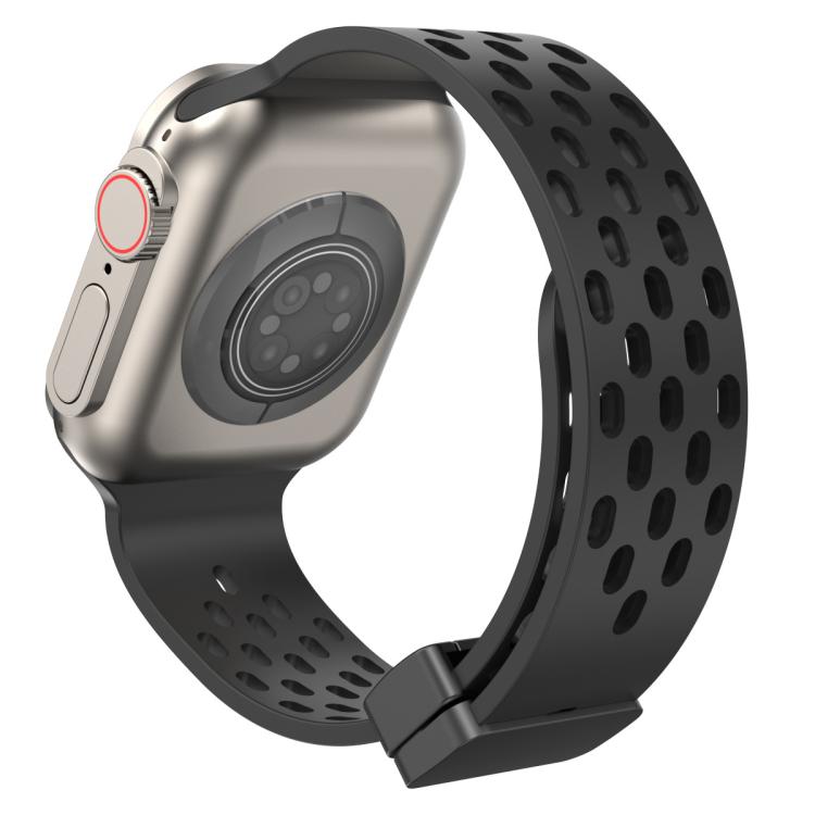 xDfind マグネットクラスプシリコンウォッチバンド、Apple Watch 42 / 44 / 45 / 46 / 49mm用、Apple Watch 38 / 40 / 41 / S10 42mm用