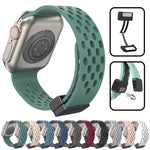 xDfind マグネットクラスプシリコンウォッチバンド、Apple Watch 42 / 44 / 45 / 46 / 49mm用、Apple Watch 38 / 40 / 41 / S10 42mm用