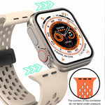 xDfind マグネットクラスプシリコンウォッチバンド、Apple Watch 42 / 44 / 45 / 46 / 49mm用、Apple Watch 38 / 40 / 41 / S10 42mm用