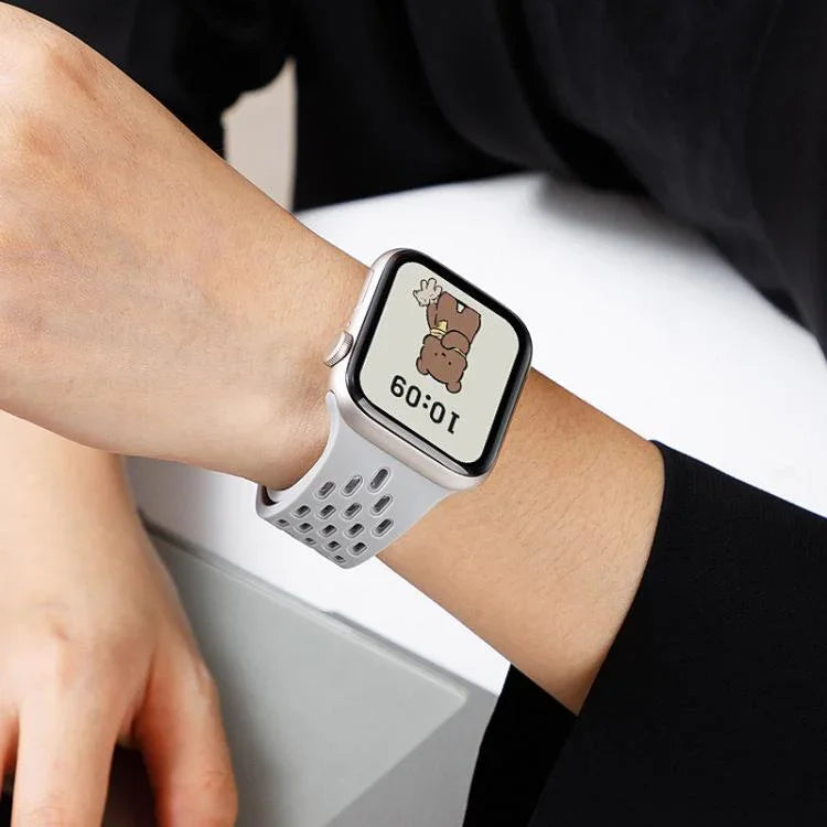 xDfind マグネットクラスプシリコンウォッチバンド、Apple Watch 42 / 44 / 45 / 46 / 49mm用、Apple Watch 38 / 40 / 41 / S10 42mm用